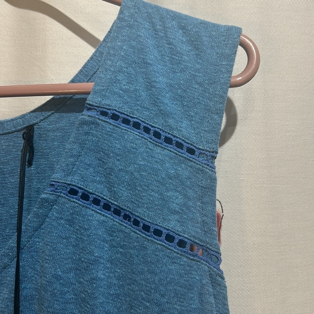 NWT PRANA Blue Hemp Blended Dress Size Medium - Picture 4 of 10
